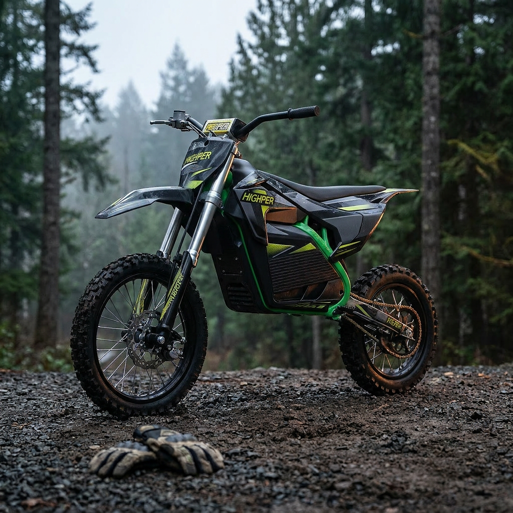 VoltRidge DRX 5 Electric Dirt Bike — Studio Shot